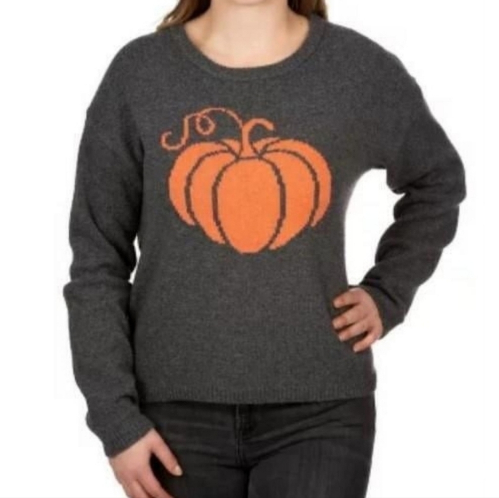State Of Mine Fall Pumpkin Soft Sweater Size Womens Sz XL Halloween
